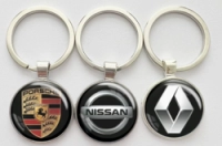 Llavero Metalico Circular con Marcas, tamaño 45.5 x 3.8 mm