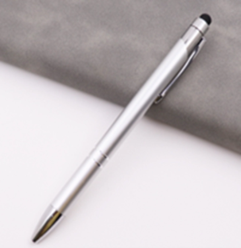 Boligrafo Metalico Serbia, con touch, de 14.7 cmts de largo
