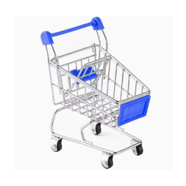 Mini Carrito para Mercar, metalico, de 135 x 140 x 95 mm