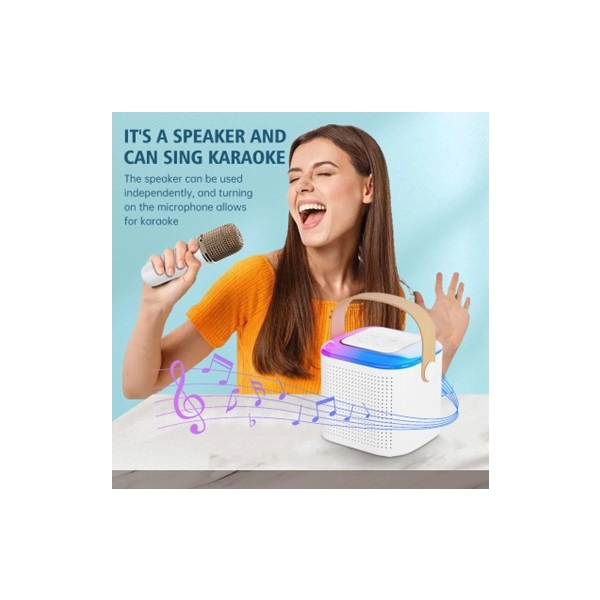 Parlante Inalambrico con Microfono, en ABS, 94 x 80 x 84 mm,