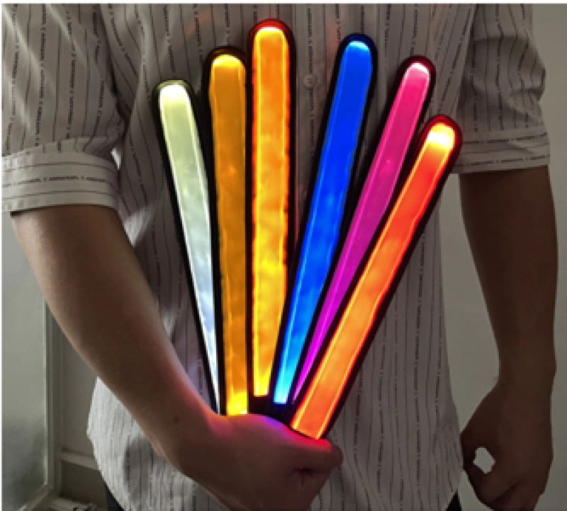 Manilla o Brazalete Reflectivo con luz LED, de 36 x 4 cmts
