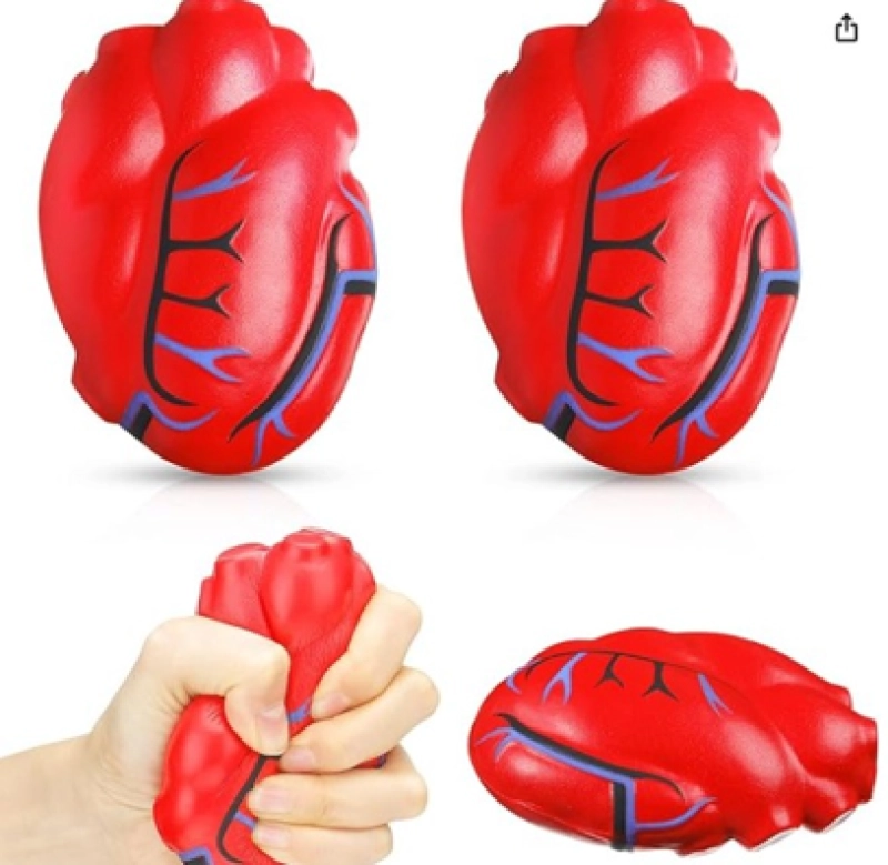Antistress en forma de Corazon, elaborado en PU
