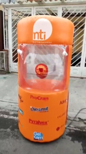 Dummy Inflable tipo Cabina pero solo para Balotas, de 1.70 mts de alto