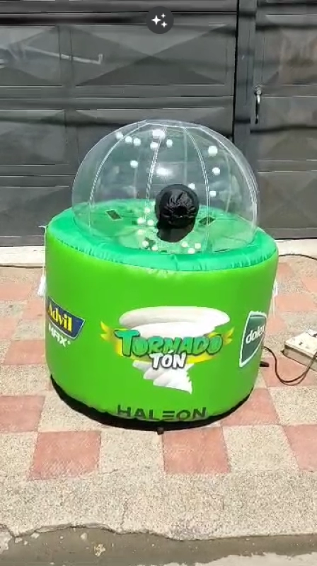 Dummy Inflable tipo Cabina pero solo para Balotas, de 1.10 mts de alto