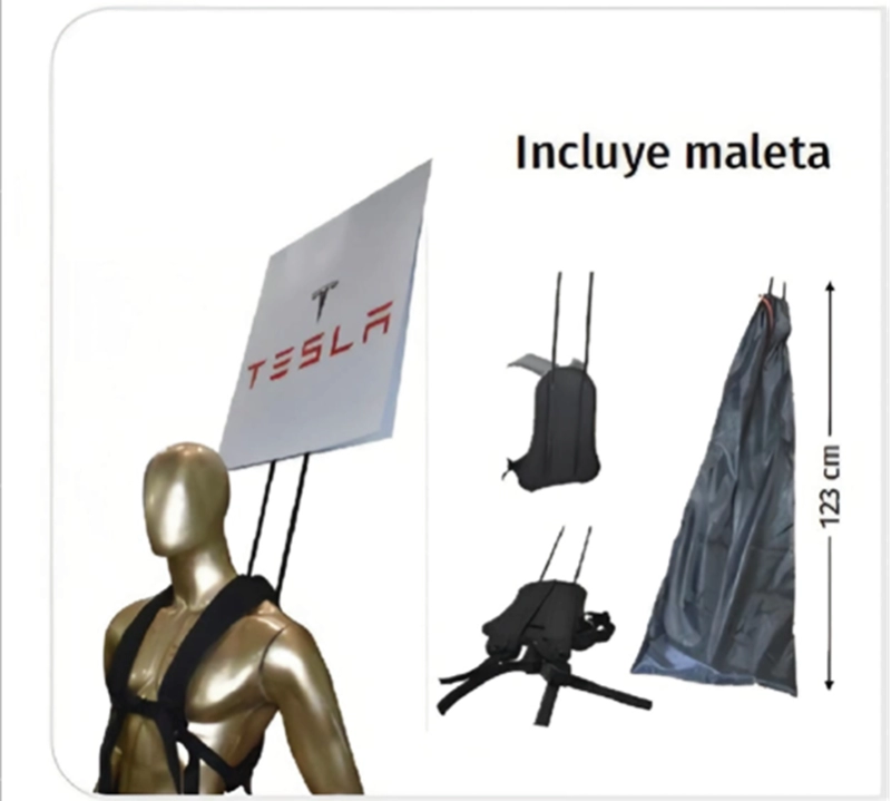 Pop Man Publicitario Camel, con aviso Cuadrado Doble Cara, de 60 x 60 cmts