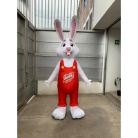 Dummy Inflable Caminante + Estatico Conejo de 2.20 mts de alto