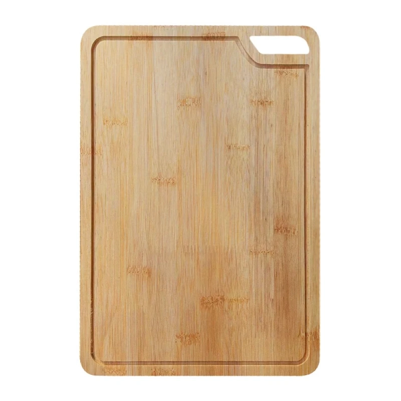 Tabla de Madera para Picar, elaborada en Bambu, de 29.5 x 19.5 cmts