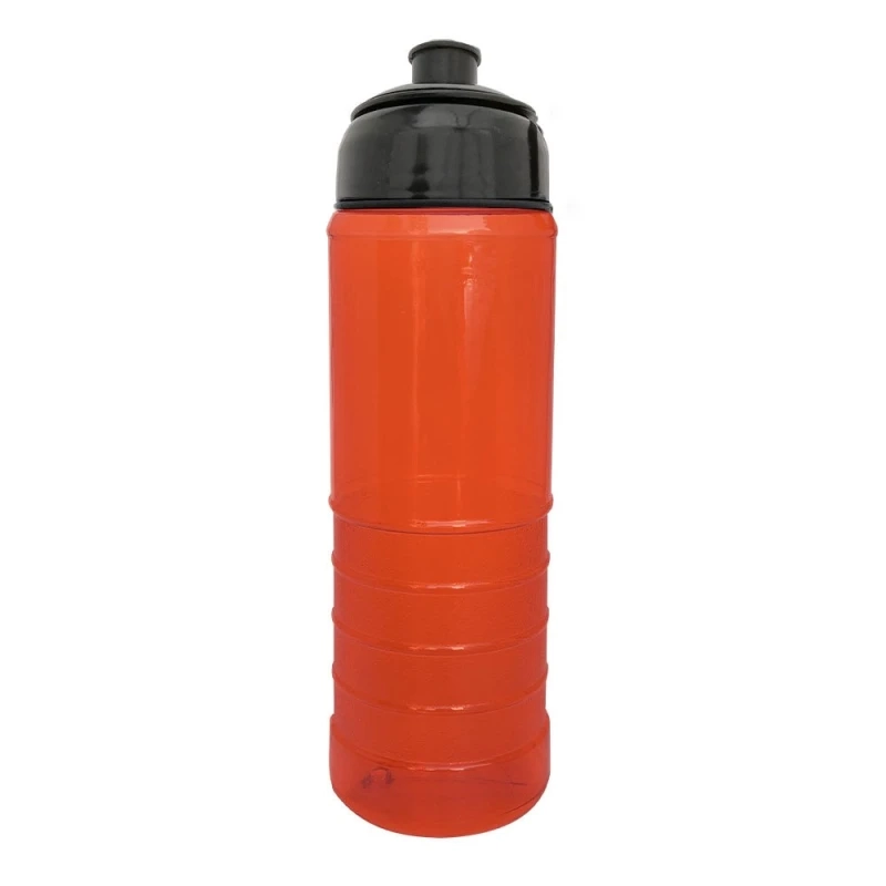 Botella PVC de 650 ml, de 24 cmts de alto x 6.7 cmts de diametro, tapa push pull