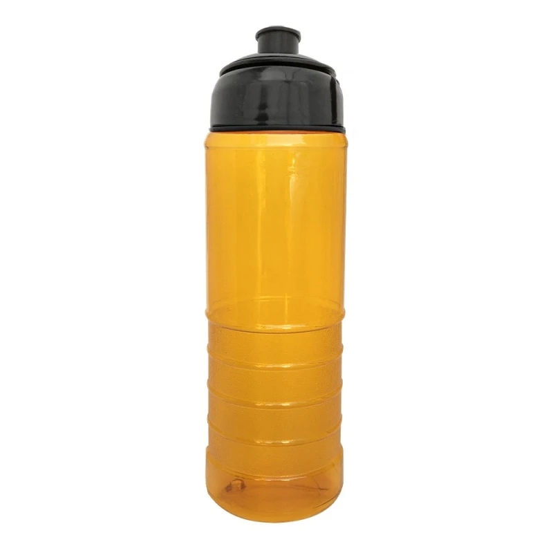 Botella PVC de 650 ml, de 24 cmts de alto x 6.7 cmts de diametro, tapa push pull