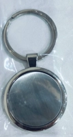 Llavero Circular metalico, 2.8 x 3.7 cmts.