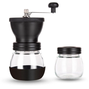 Molino Kafetall, manual, para cafe, con 3 niveles de molienda, de 16 x 9 cmt