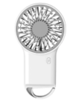 Abanico Plastico, 11.5 x 8.2 x 3 cmts, recargable, 800 mAh,