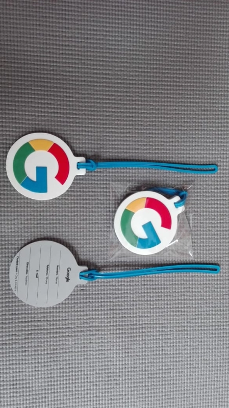 Identificador de Maletas microinyectado Redondo, alto relieve, Redondo, 7.5 cmts