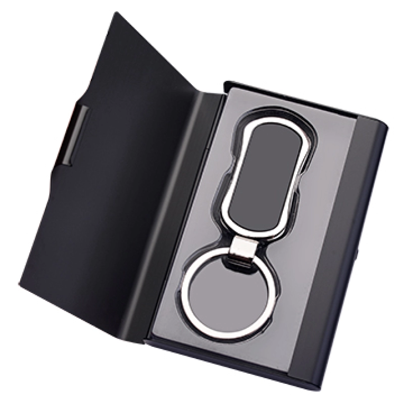 Set de Regalo, Portatarjetas y Llavero dentro