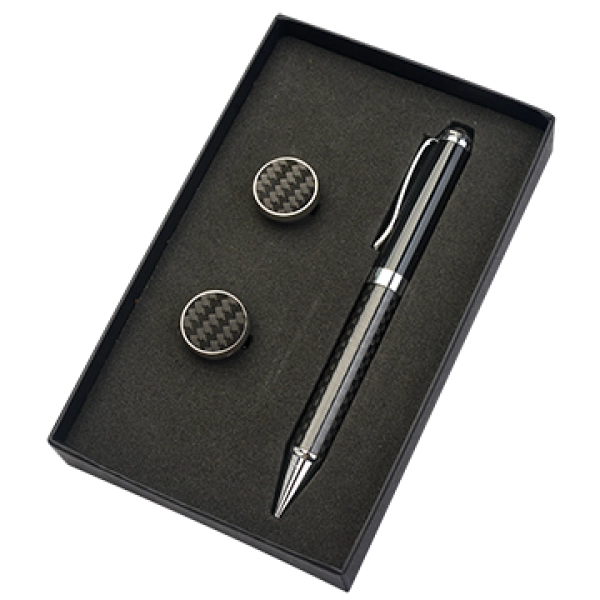 Set de Regalo en Caja, Mancornas y Boligrafo