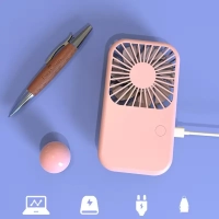 Mini Abanico Plastico, 13 x 7 x 2.5 cmts