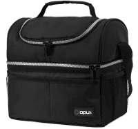 Lonchera Messina, en lona con forro aluminizado, 24 x 25 x 15 cmts