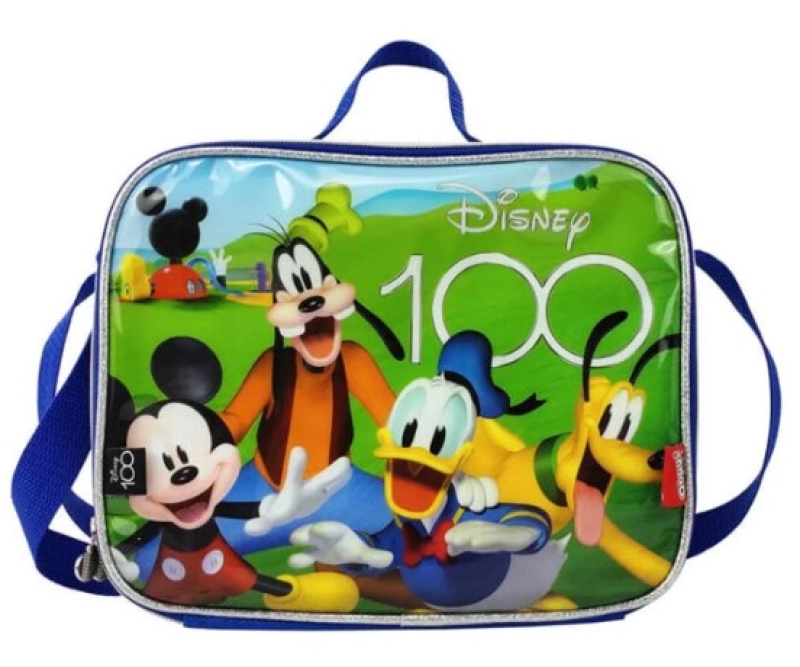 Lonchera Inflantil Doral, con bolsillos internos, forro y espuma,  25x20x10 cm