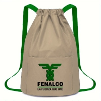 Tula Napoles, en algodon 100%, 45 x 32 x 20 cmts, c/ cinta faya tipo morral