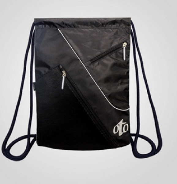 Tula Impermeable India, con dos bolsillos frontales con zipper, 35 x 47 x 10 cmts