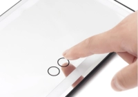 Espejo con luz LED para colocar en el visor del carro, 26 x 13.4 x 0.8 cmts