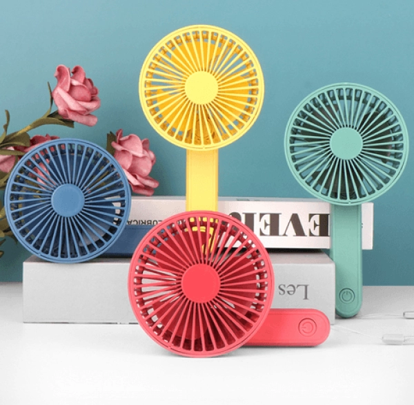 Abanico Manual Plegable Minimalista, recargable USB