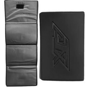 Porta Documentos de 4 cuerpos, en cuerina, cierre con velcro,  39.5 x 12.5 cmts