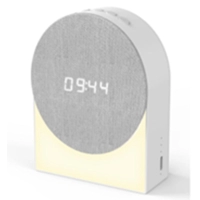Parlante BT, con White Noise, y Luz Nocturna, en ABS, 11 x 9 x 4.6 cmts