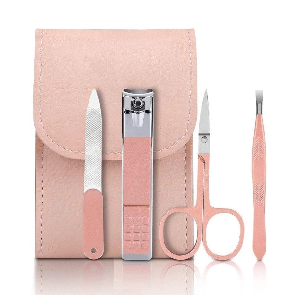 Set Manicure, 4 piezas en estuche, 10.5 x 7.5 cmts