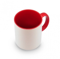 Mugs en Cerámica de 11 onzas, color blanco, interior en color