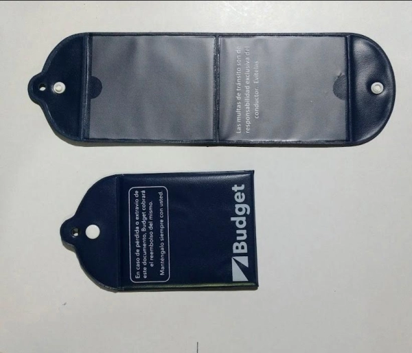 Portadocumentos del Carro Budget, con broche, cerrado 9 x 15 cmts, abierto 40 x 9