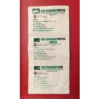 Portadocumentos de 3 cuerpos, para Soat del Carro, tamaño 24 x 12 cmts