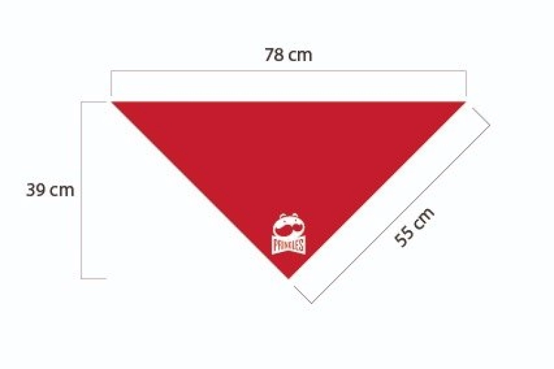 Bufanda Pensacola, en tela lino strech, 78 x 39 x 55 cmts