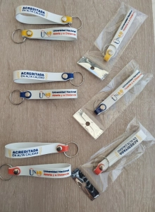 Manilla Llavero Microinyectado, con logo en alto relieve.