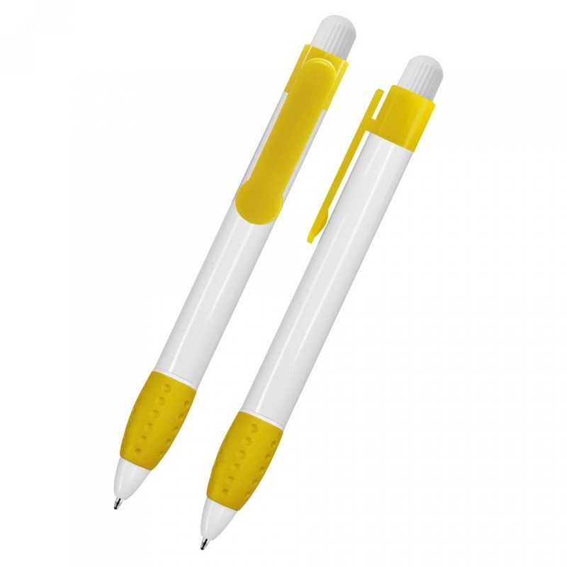 Boligrafo Morrison, plastico, con agarre en Rubber