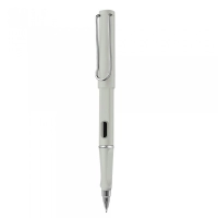 Boligrafo Salah, plastico, tapa removible, clip metalico y mina de tinta gel