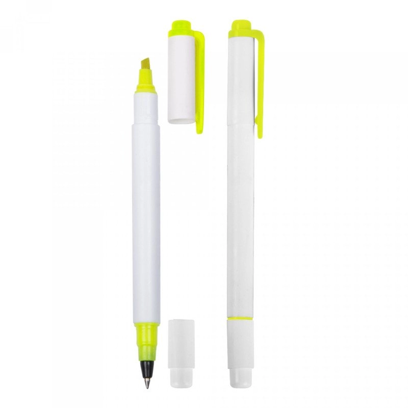 Boligrafo Tosh, plastico, con Resaltador