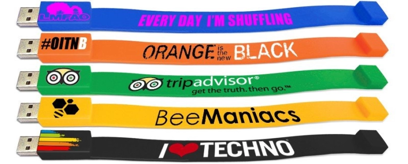 Memoria USB Brazalete en silicona