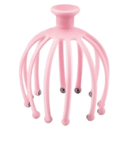 Masajeador de Cabeza, en silicona, de 11 x 16 cmts