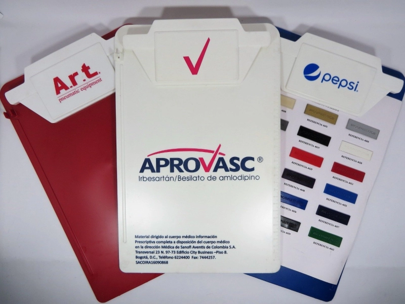 Tabla Planillera tamaño oficio, plastica, 35 de alto y ancho 23 cmts