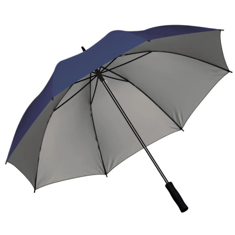 Paraguas UV Circular de 25”, mango recto espumado, estructura metalica.