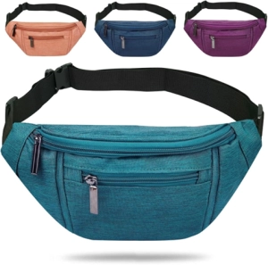 Canguro Austria, doble bolsillo, en lona impermeable, 22 x 13 x 8 cmts