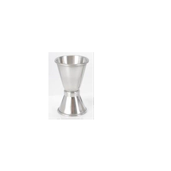 Copita Jigger 2 lados, metalica, para servir licores, con capacidad 30 y 60 ml, en acero inox