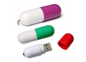 Memoria USB plastica en forma de Capsula