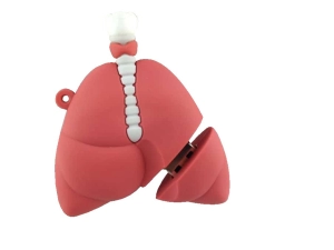 Memoria USB en PVC 3D diseño Pulmon