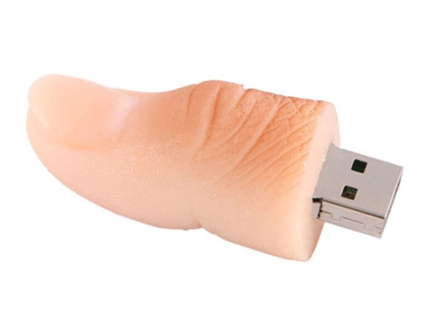 Memoria USB en PVC 3D diseño Dedo Humano