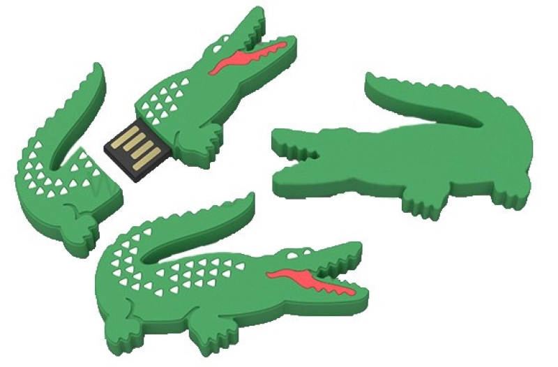 Memoria USB en PVC 2D diseño Cocodrilo
