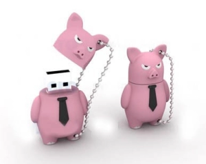 Memoria USB en PVC 3D diseño Cerdito