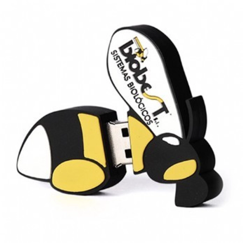 Memoria USB en PVC 2D diseño Abeja