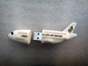 Memoria USB en PVC 3D diseño Avion